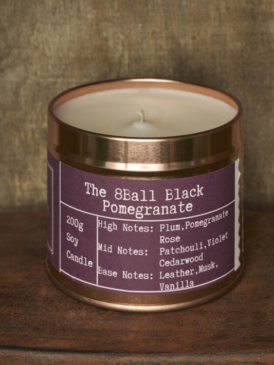 8 Ball Black Pomegranate (100g Candle)